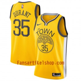 Golden State Warriors Trikot Kevin Durant 35 2018-19 Nike Gelb Swingman - Herren